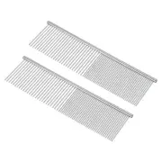 2Pcs Paper Quilling Tool Comb, 7.3x2" Origami Carding Boards Strip Loops Silver