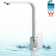 KYLINS Chrome Square Kitchen Sink Swivel Tap Basin Mixer Laundry Faucet Spout