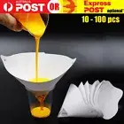 Up to 100pcs Micron Paint Paper Strainers Sieve Filter Nylon Mesh Net Funnel AU