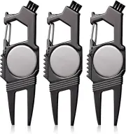3 Pcs 7 in 1 Golf Divot Tool Golf Divot Repair Tool Ball Marker Golf Accessories
