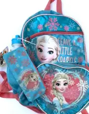 Kids Backpack multipurpose character backpack Frozen 5 set for Girl by Disney