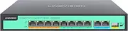 LINOVISION 8 Ports Full Gigabit PoE++ Switch, 4 BT 90W Ports, 4 30W Ports, 2 GE and 1 Gigabit SFP Uplink, IEEE 802.3 af/at/bt, Total Power Budget 120W, 90W Output on Ports 1-4, Long Distance PoE