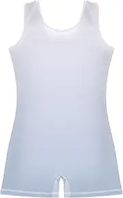 [GAIGEO] Toddler Gymnastics Leotards for Girls Biketards Girl Ballet Outfit Shorts Magnolia Light Steel Blue Gradient 2-3t