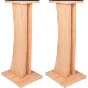 Gator Frameworks Elite Studio Monitor Stand Pair - Natural Maple Matte