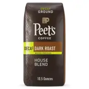 Peet's Decaf House Blend Dark Roast Ground Coffee