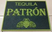 PATRON TEQUILA RUBBER SPILL MAT BAR COASTER 12" x 9.5" NEW