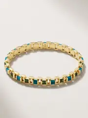 [Emily P. Wheeler] Emily P. Wheeler - + Net Sustain 18-karat Recycled-gold, Turquoise And Emerald Bracelet - One size One size Gold