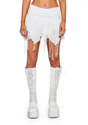 [Club Exx] Just A Mirage Mini Skirt - White