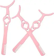 3Pcs Professional Eyelash Tweezers with Comb Durable Lash Applicator for Eyelash Curling and Extensions for Makeup Artists and Beauty Enthusiasts