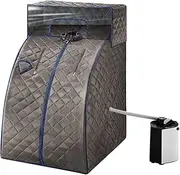 Portable 3L Steam Sauna Tent Therapeutic Home Indoor Full Body Skin Spa Set with Cover,Steam Pot, Portable Chair