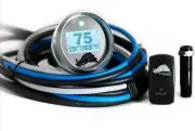 Razorback 3.1 Dimmable CVT Belt Temperature Gauge Silver For Can-Am Outlander
