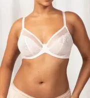 Sheer Minimiser Wired Lace Bra - Nude Pink, Sizes 10D-16F, Triumph Lingerie