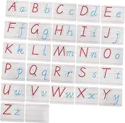 Homoyoyo 1 Set 26 Alphabet Letters Uppercase Lowercase Educational for Spelling Games Learning Compact with Storage Bag Pen Fun Learning Activity