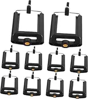 FUNNETOYU 10pcs U-Shaped Phone Holder for Hand Adjustable Phone Grip Mount for Travel Stable and Secure Grip Compatible Various Models