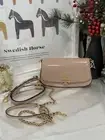 Tory Burch Britten Patent Convertible Crossbody, Devon Sand, $458