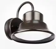 LED Bronze Dusk to Dawn Sensor Security Bell Outdoor Wall Pack Light 5000K