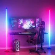 2PCS Corner Floor Lamp, 65" RGB Color Changing Mood Light with Remote Control...
