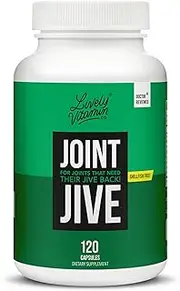 [LIVELY VITAMIN CO] Joint Jive - Collagen - Glucosamine - MSM - Quercetin - Chondroitin - Devils Claw - No Shellfish - Knee - Hip - Ankle - Pain - Inflammation - Stiffness - Lubricate - 120 Capsules
