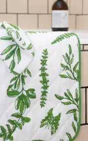 [Paresse Paris] Forêt Secrète Terry Quilted Bath Mat