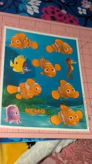 Vintage Hallmark Stickers Finding Nemo Disney Pixar 1 Sheet