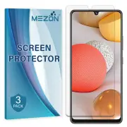 [3 Pack] MEZON Samsung Galaxy A42 5G Ultra Clear Screen Protector Film – Case Friendly, Shock Absorption (A42 5G, Clear)