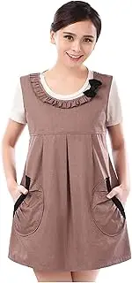 [YILEFU] Radiation Protection Suit, Radiation Suit Maternity Wear Pregnant Women Protective Apron 5G Anti-Radiation, EMF Radiation Protection Baby Belly Band,Pink,L (Color : Pink, Size : Large) MU415