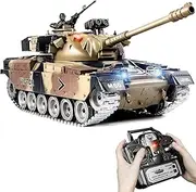 Supdex RC Tank, 2.4GHz 1:18 Alloy Metal M60 Remote Control Model Army Toys