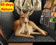 Dog Car Seat Cover Hard Bottom Hammock Waterproof Back Seat Protector 220KG Load