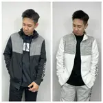 【NEW START精品服飾-員林】CALVIN KLEIN CK 灰拼接 手臂字母 內刷毛 立領外套 棉外套