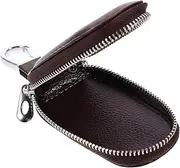 SOLUSTRE 1 PC Practical Keys Storage Pouch Leather Key Case Zipper Key Storage Bag