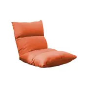 SOGA Lounge Floor Recliner Adjustable Lazy Sofa Bed Folding Game Chair Orange