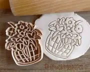 Flowers In Basket Leaf Leaves Plant Wilflife Nature Fantasy Cookie Cutter