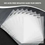 eTone 50/100X Archival Storage Sheets 4x5 Page Bag Ring Binder B/W Film Negative