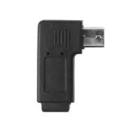 90° Left & Right Angled USB 5Pin Female To USB Male Data Sync Adapter