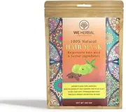 WE HERBAL Growth Booster Hair Pack 100% Pure & Natural Essential Ayurvedic Hair Mask with Amla, Bhringraj, Neem, Methi powder for Damaged Thinning Hair, 200 gm