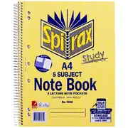 Spirax A4 5 Subject Notebook 250 Page