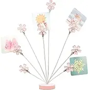 Photo Tree Holder for Pictures | Card Clips | Metal 8-branch Display Holder Stand for Holiday Christmas Birthday Centerpiece Wedding Decoration