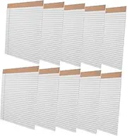 VILLFUL Legal Notepads 10 Pack Perforated Memo Pads Lined Notebook 80gsm Paper Double-Sided Ideal for Students College Office