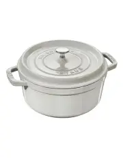 [Staub] Round Cocotte 24cm/3.8L in White Truffle