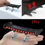 Universal Mini Solar Energy LED Tail Light Car Rear Trunk Decor Spoiler Wing ABS