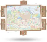 Omebel Jigsaw Puzzle Board,Puzzle Table with Cover,Portable Puzzle Board 1500...