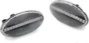 Side Mirror Indicator For Citroen C1 C4 C5 C6 For Berlingo For Jumpy For Dispatch LED Dynamic Flashing Turn Signal Lamp Blinker Side Marker Light Dynamic Sequential Blinker(Crystal)