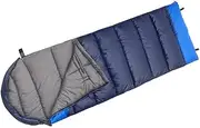 Outdoor Spring and Autumn Sleeping Bag Thickened Warm Sleeping Bag Indoor Lunch Break Sleeping Bag Camping Double Sleeping Bag Travel Dirty Cotton Sleeping Bag,Blue