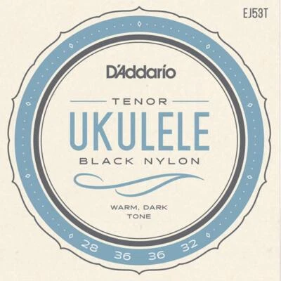 D'Addario Pro Arte Rectified Black Nylon Ukulele Strings for Tenor