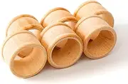 tuuli Kitchen – Wooden Napkin Rings, 6-Piece Napkin Holders for Table Decoration, Wooden Ring Set for Cloth, Linen and Paper Table Napkins, 1.69 x 1.26 inches