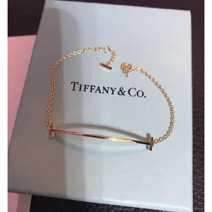 TIFFANY & Co. 18k玫瑰金 小號 微笑手鏈