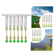 6x Fishing Float Adapters Swivel with Silicone Tube Portable Bobber Holder