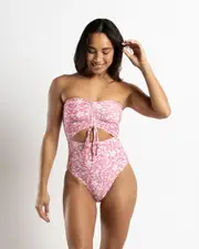 [Billabong] Billabong Women's Just Mystic Summer One Piece Bathing Suit in Dahlia Pink Size 12 12 Dahlia Pink