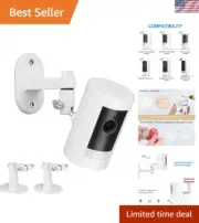 Adjustable Security Wall Mount Bracket for Ring Cameras - 360° Swivel & Tilt