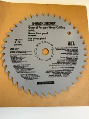 Black & Decker 7-1/4 General Purpose Wood Cutting Circular Saw Blades 10 Pack